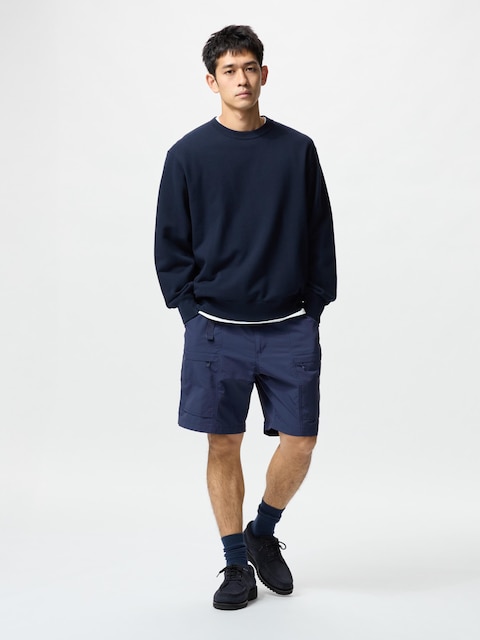Uniqlo - Short En Nylon Style Utilitaire - Bleu Marine - M