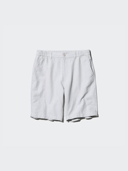 Linen Blend Shorts (Stripe)