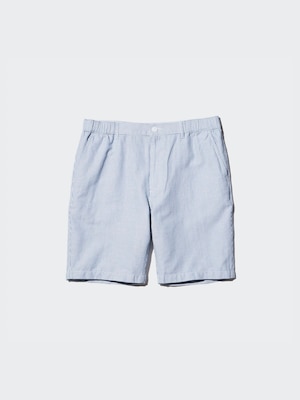 Linen Blend Shorts (Stripe)