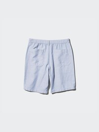 Linen Blend Shorts (Stripe)