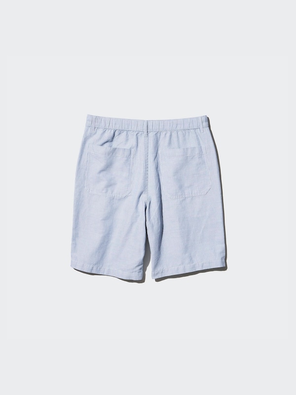 Linen Blend Shorts (Stripe)