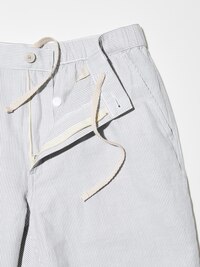 Linen Blend Shorts (Stripe)