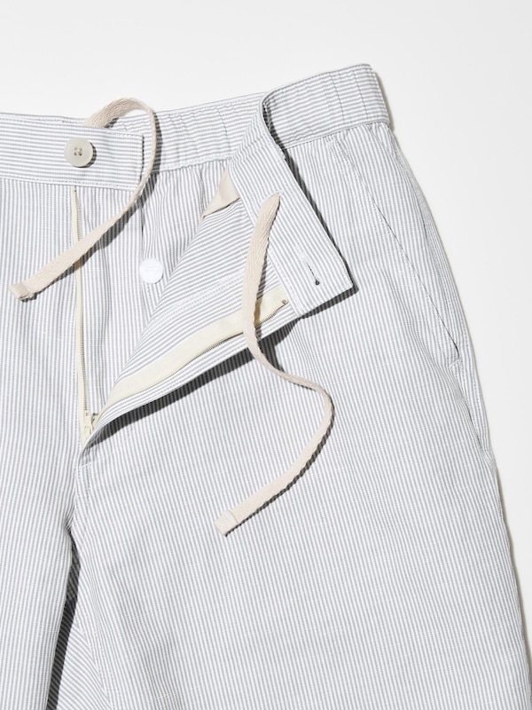 Linen Blend Shorts (Stripe)
