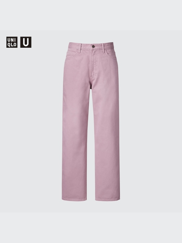 Wide-Fit Color Jeans