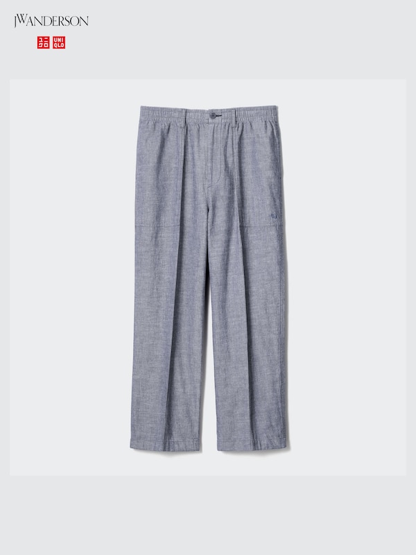 Linen Blend Relaxed Pants