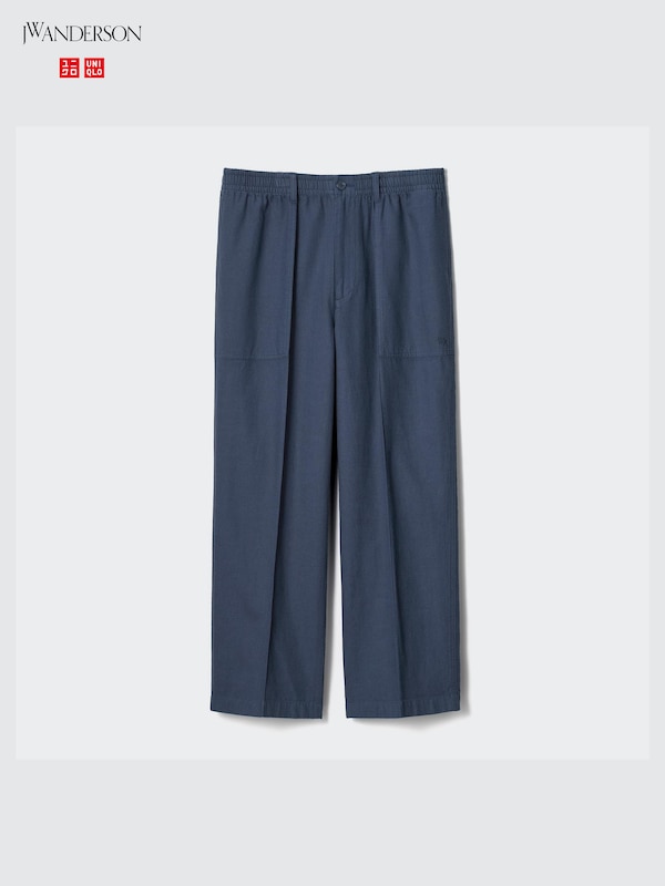 Linen Blend Relaxed Pants