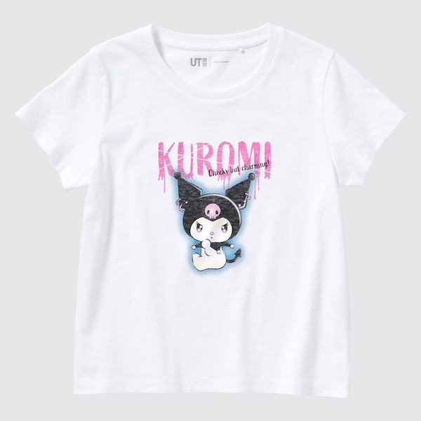 Sanrio Characters Cropped UT (Short-Sleeve Graphic T-Shirt) (Kuromi ...