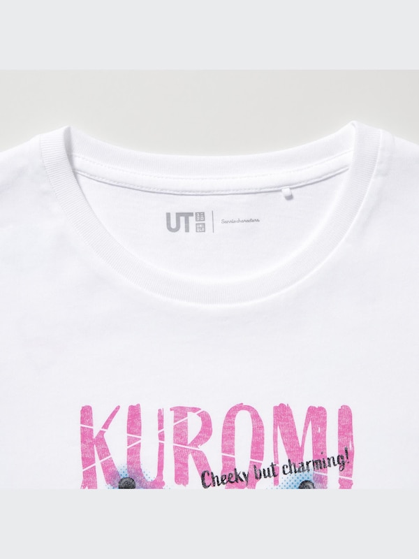 Sanrio Characters Cropped UT (Short-Sleeve Graphic T-Shirt) (Kuromi)