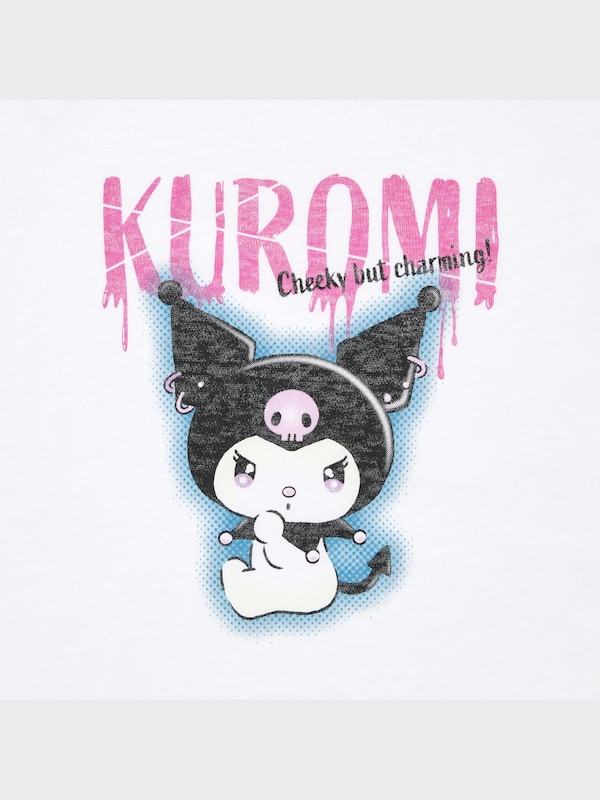 Sanrio Characters Cropped UT (Short-Sleeve Graphic T-Shirt) (Kuromi)