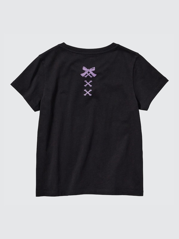 Sanrio Characters Cropped UT (Short-Sleeve Graphic T-Shirt) (Kuromi)