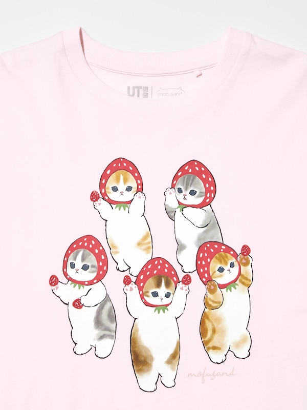 mofusand Fruits Paradise UT (Short-Sleeve Graphic T-Shirt)