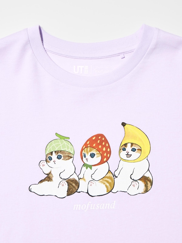 mofusand Fruits Paradise UT (Short-Sleeve Graphic T-Shirt)