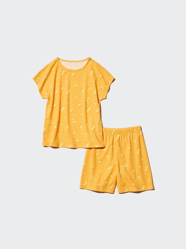 Girls AIRism Cotton Blend Set (Stripe)