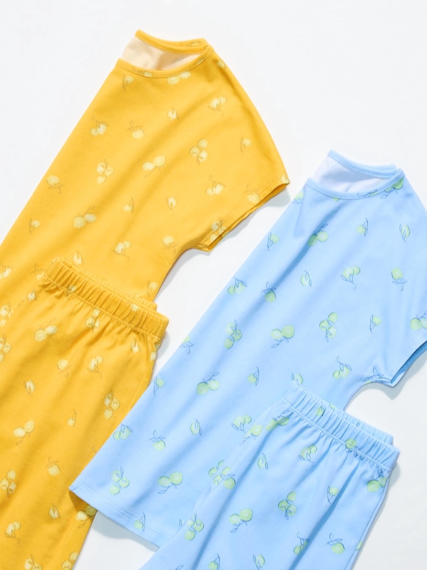 Girls AIRism Cotton Blend Set (Stripe)