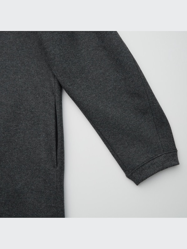 Brushed Jersey Turtleneck Long-Sleeve Dress