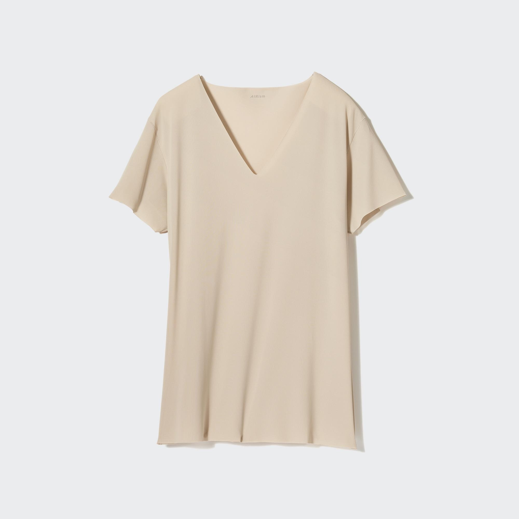 UNIQLO AIRism Anti-Odor Mesh V-Neck T-Shirt | Pike and Rose