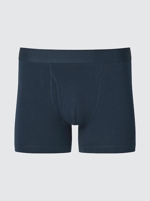 Uniqlo - Boxer En Coton - Bleu Marine - Xl