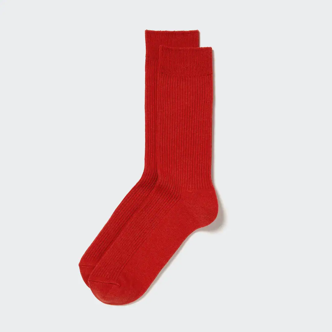 These Uniqlo socks are as comfortable as they are colourful. Featuring anti-odour functionality, these red ankle socks have a secure, non-constrictive fit at the ankle and are finely ribbed for an elegant appearance.