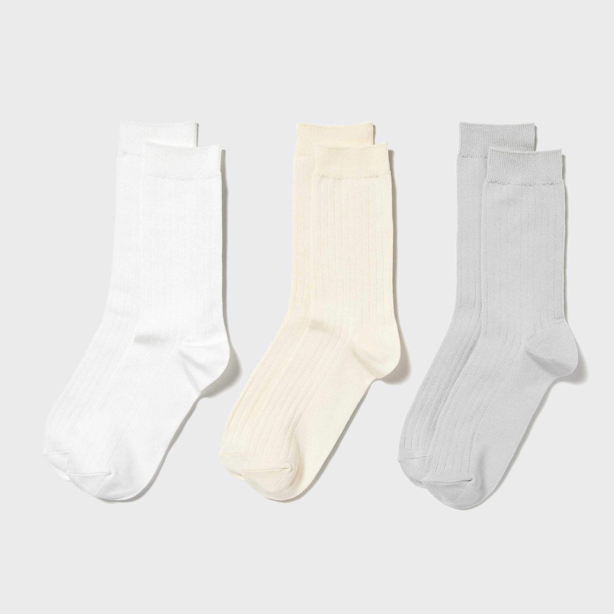 Wide Ribbed Socks (3 Pairs) | UNIQLO US