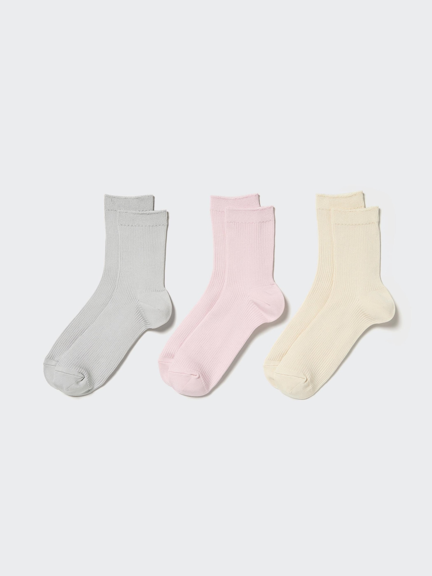 Crew Ribbed Socks (3 Pairs) | UNIQLO US