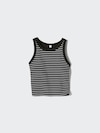 Ribbed Cropped Sleeveless Bra Top