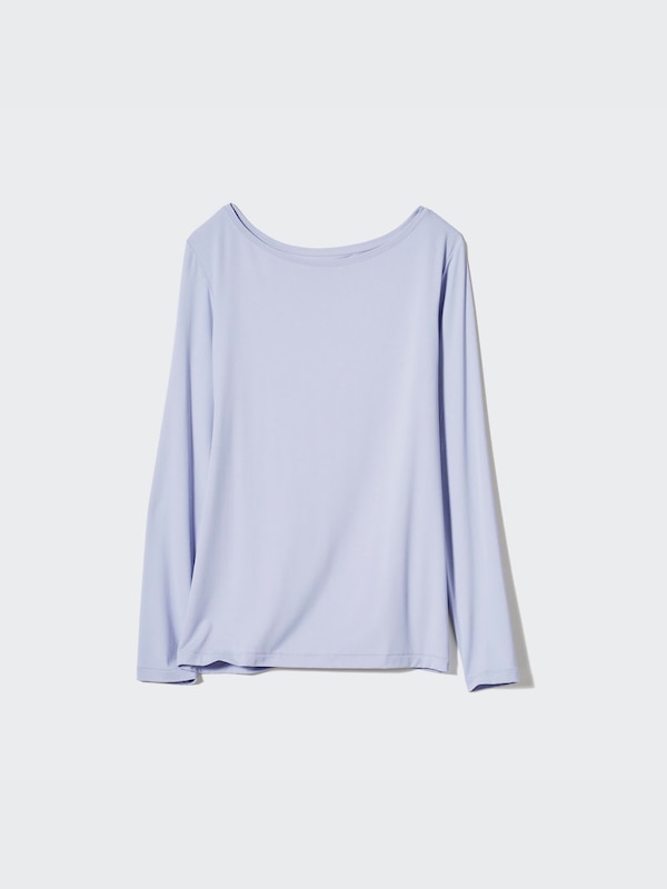 AIRism UV Protection T-Shirt | Silk Blend | Long Sleeve