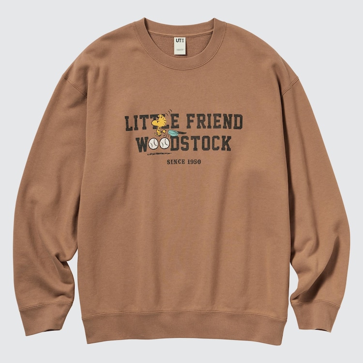 Men's Peanuts Charlie Brown's Baseball Team Long-Sleeve Sweatshirt | Dark Gray | 2XL | Uniqlo US