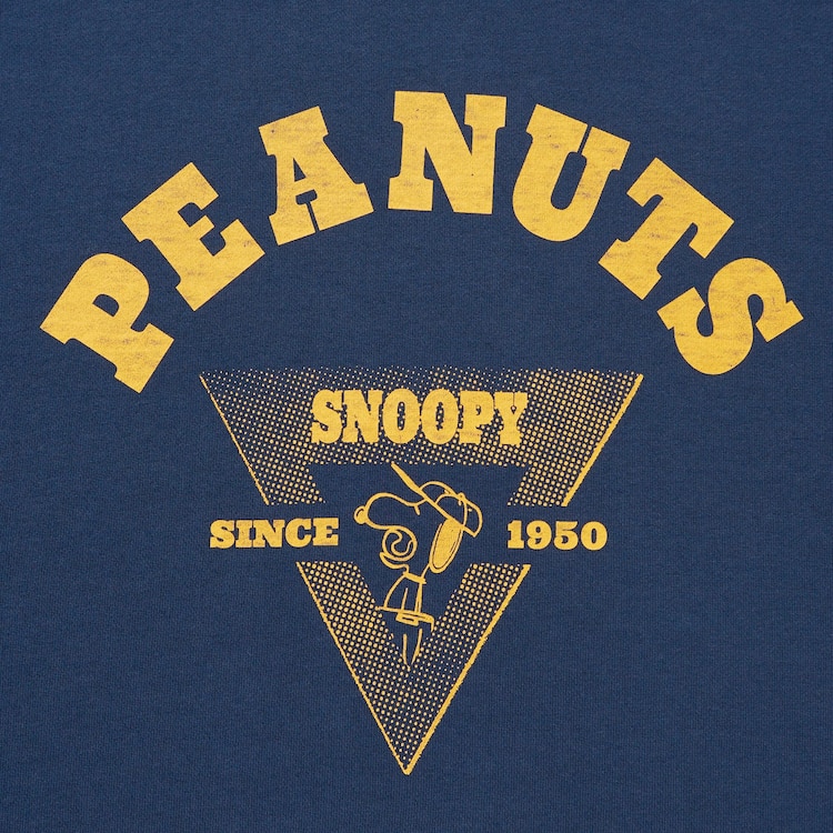 Men's Peanuts Charlie Brown's Baseball Team Long-Sleeve Sweatshirt | Dark Gray | 2XL | Uniqlo US