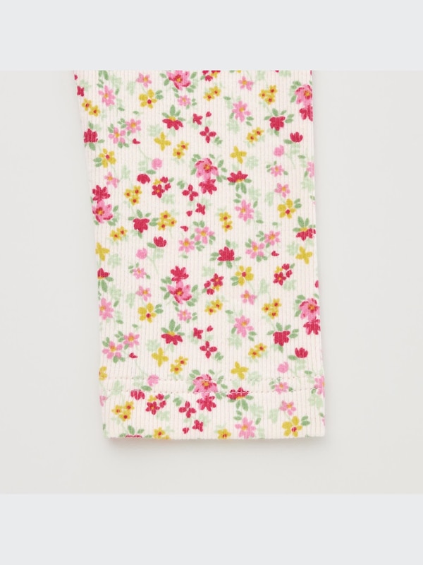 Floral Ribbed Leggings