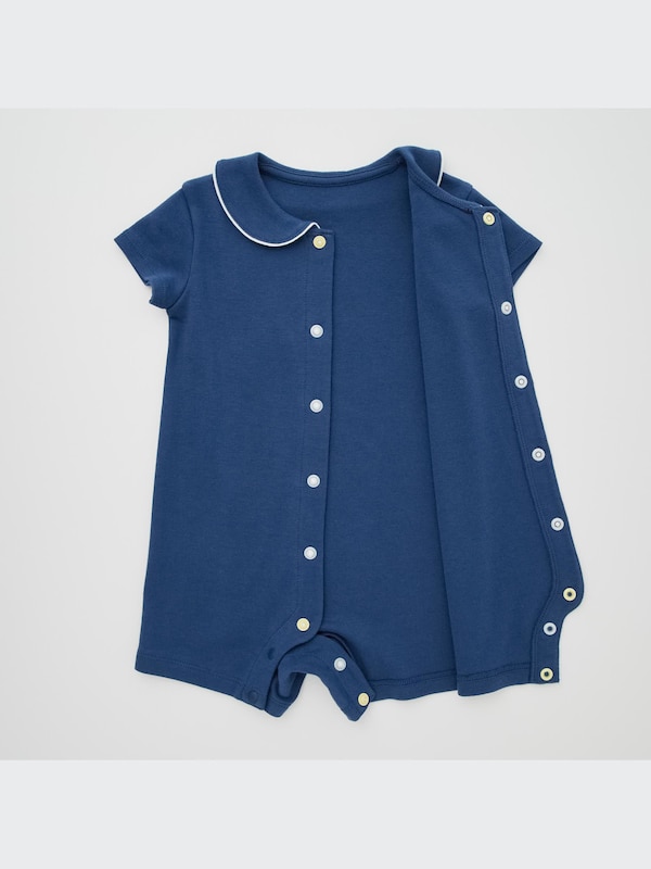 Ribbed One Piece Outfit Short Sleeve
