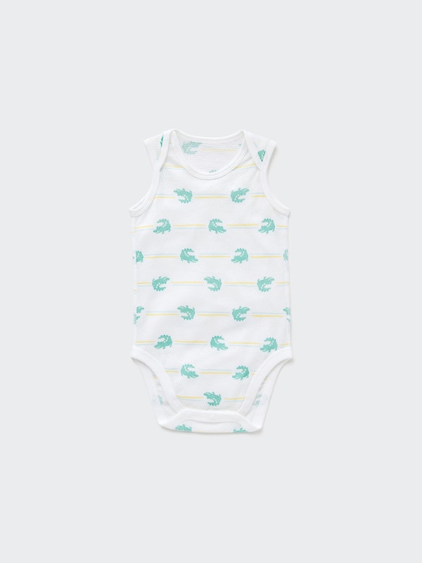 Toddler Cotton Mesh Inner Bodysuit Sleeveless