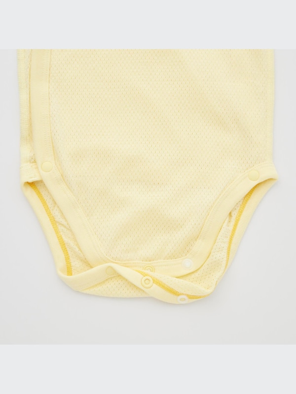 Baby Cotton Mesh Inner Bodysuit | Open Front