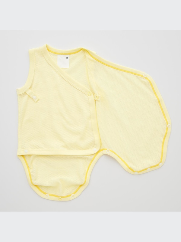 Baby Cotton Mesh Inner Bodysuit | Open Front