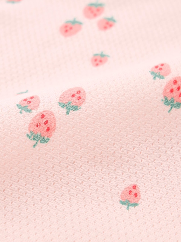 Cotton Mesh Sleeveless Printed Inner Bodysuit