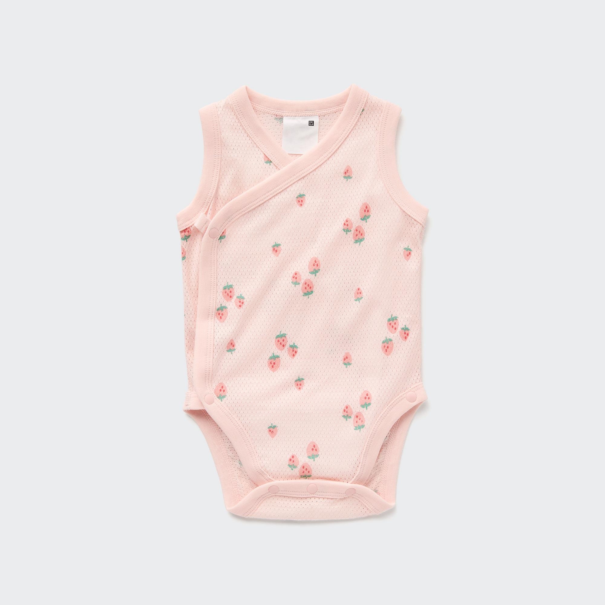 Cotton Mesh Sleeveless Printed Inner Bodysuit (Open Front)