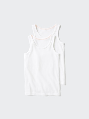 Cotton Mesh Vest Top (2 Pack, Printed)
