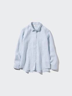100% Premium Linen Shirt (Stripe)