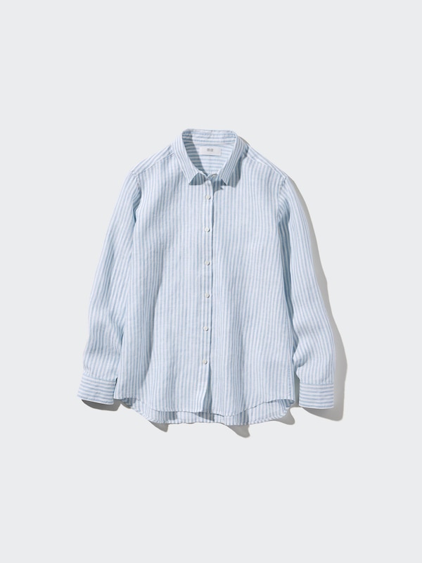 100% Premium Linen Shirt (Stripe)