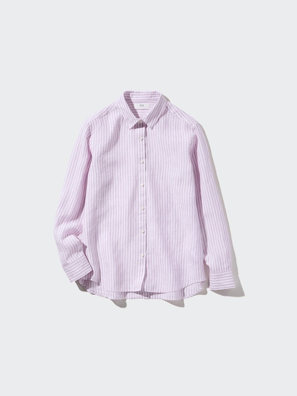 PREMIUM LINEN STRIPED LONG SLEEVE SHIRT