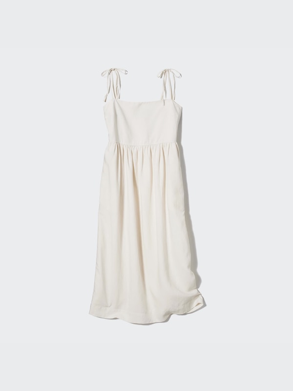 Linen-Blend Camisole Dress
