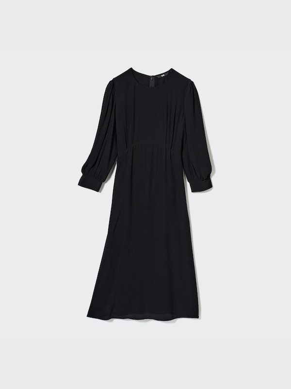 3/4 Sleeve Flare Dress