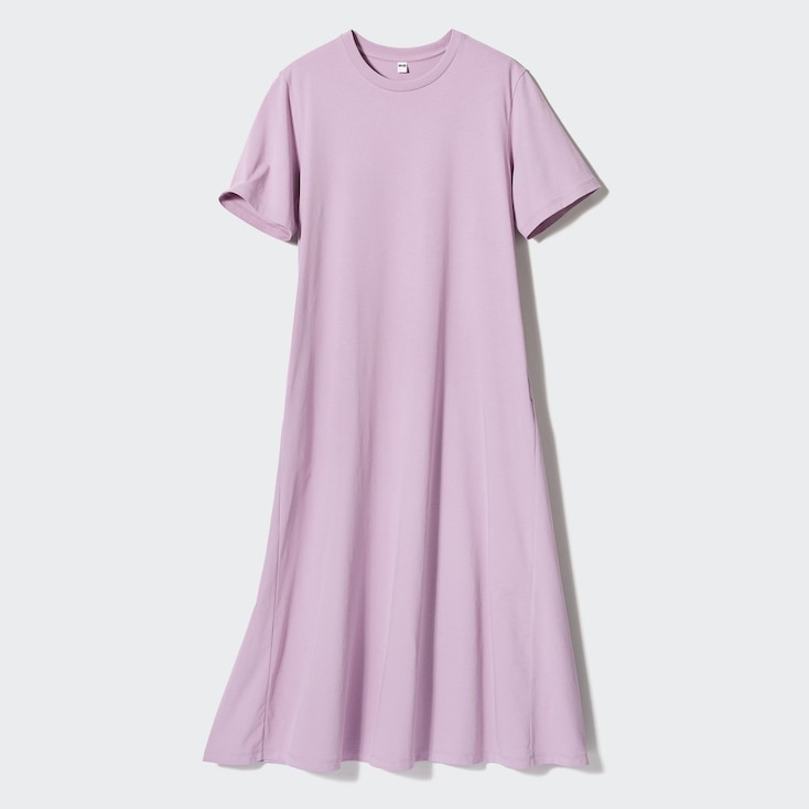 Uniqlo AIRism Vestido Algodón - Morado - XXS