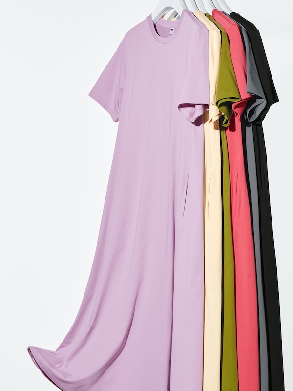 AIRism Cotton Short Sleeve T-Shirt Dress