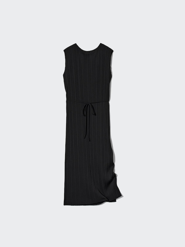 PLEATED SLEEVELESS DRESS
