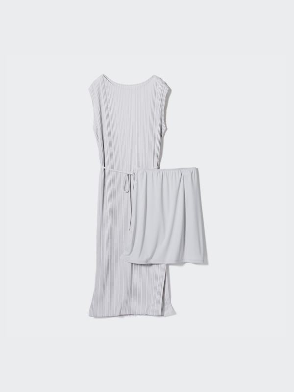 Pleated Sleeveless Dress