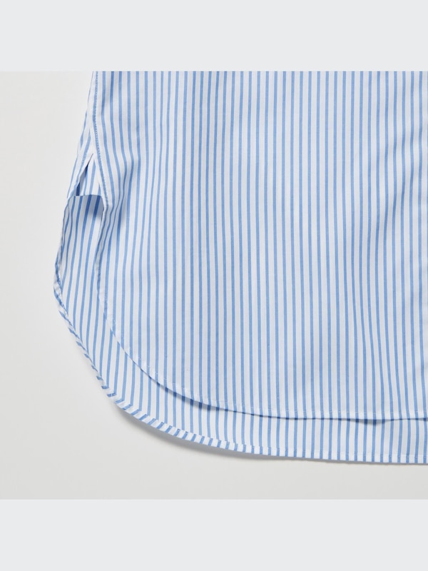 Extra Fine Cotton Striped Long-Sleeve Shirt