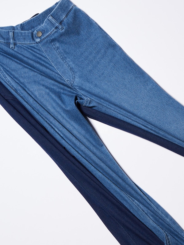 Ultra Stretch Cropped Denim Legging Pants