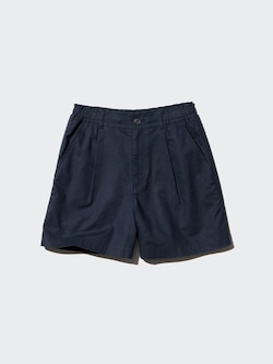 Linen Cotton Blend Shorts