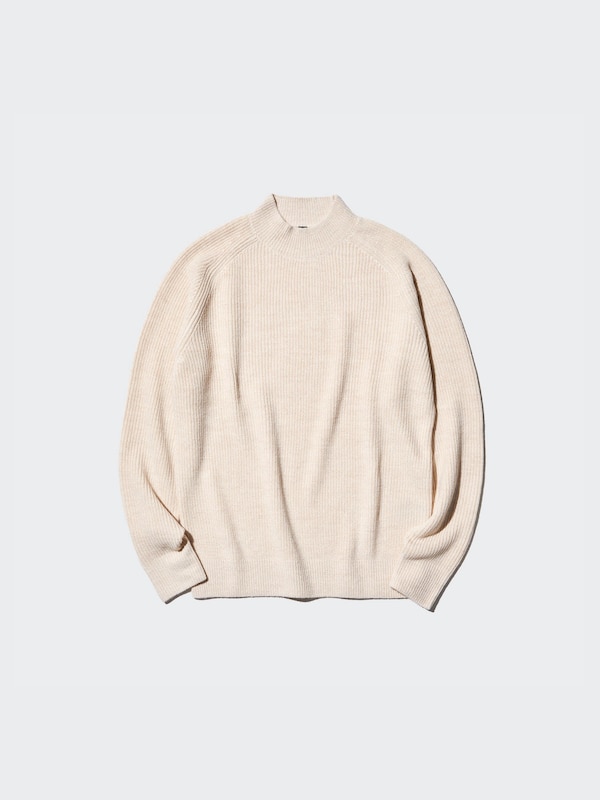 Strickpullover mit hohem Kragen