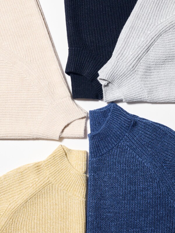 Strickpullover mit hohem Kragen